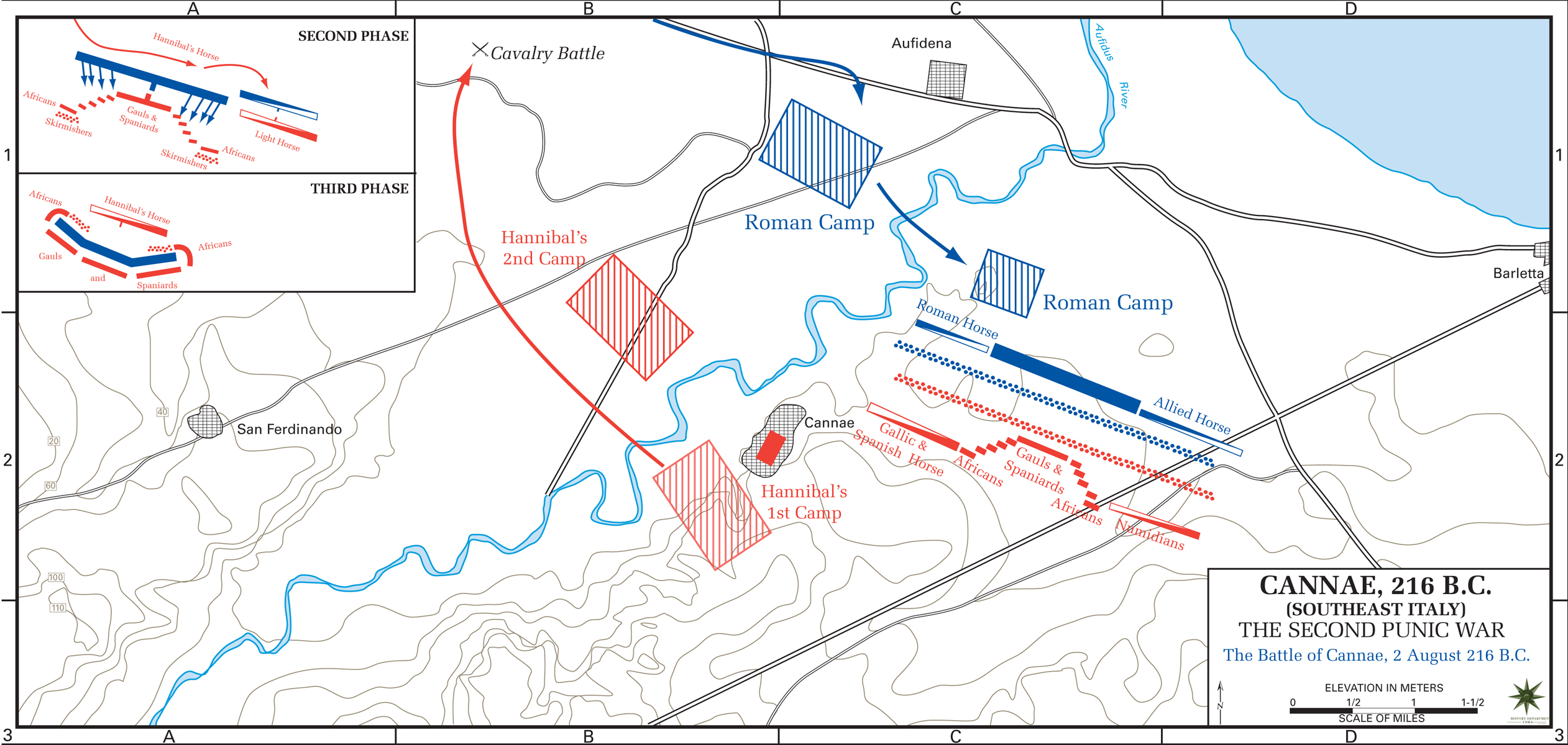 Battle of Cannae maps